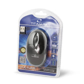 Mysz bezprzewodowa Titanum 3D Vulture optyczna 2.4 GHz czarno-szara