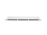 Patch panel Lanberg PPS6-0024-S 24 port 0.5U kat.6 ekranowany szary