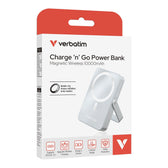 Powerbank Verbatim Charge 'n' Go Magnetic Wireless with Stand 10000mAh USB-C PD 3.0 Blue