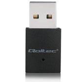 Karta sieciowa Qoltec Bezprzewodowy Ultra szybki mini adapter WiFi Standard AC | BT 4.0 USB | 600Mbps