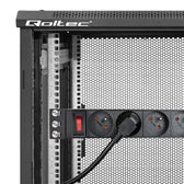 Listwa zasilająca Qoltec PDU do RACK 10" | 1U | 16A | 4xFRENCH | 1.8m