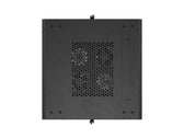 Szafa inastalacyjna rack Lanberg 19" 15U 600x600 czarna drzwi perforowane (flat pack)