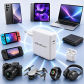 Ładowarka sieciowa Qoltec 96W | USB-C 3.0 | 5-20V | 3-4.8A