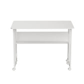 Biurko składane Maclean MC-126 W, białe, mobilne 100x58cm, max. 50kg
