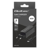 Ładowarka sieciowa Qoltec 90W GaN Super Fast | 5-20V | 3-4.5A | USB-C 3.1 | Laptop | Smartfon | Tablet