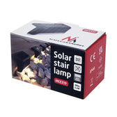 Lampa solarna schodowa tarasowa LED Maclean MCE319 IP44 4000K Ni-MH 100 mAh, 80x45x45mm czuj. zmierzchu