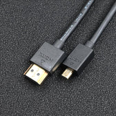 Kabel Qoltec HDMI | Micro HDMI | High speed | 4K | 30Hz | GOLD | 1.5m