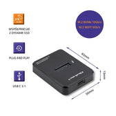 Stacja dokująca Qoltec dysków SSD M.2 SATA/PCIe | NGFF/NVMe | USB 3.1