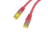 Patchcord Lanberg S/FTP kat.6A 3m LSZH CU fluke passed czerwony