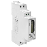 Miernik zużycia enrgii Qoltec na szynę DIN | jednofazowy elektroniczny licznik | 230V | LCD | 2P | Slim