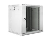 Szafa instalacyjna Rack dwusekcyjna wisząca 19" 12U 600x600 szara Lanberg (flat pack)