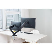 Uchwyt biurkowy 2xLCD/LED Techly 17"-32" 2x(2-9kg) Amortyzator gazowy