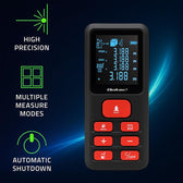Dalmierz Qoltec laserowy z poziomicą | podświetlany LCD | 50m