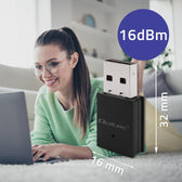Karta sieciowa Qoltec Bezprzewodowy Ultra szybki mini adapter WiFi Standard AC | BT 4.0 USB | 600Mbps