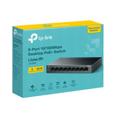 Switch niezarządzalny TP-Link LS109P 9x100 8x PoE+ 63W