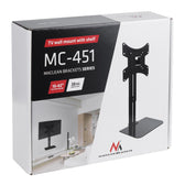 Uchwyt na ścianę do TV z półką Maclean MC-451 max. 20kg max. VESA 200x200 dla TV 15-42"