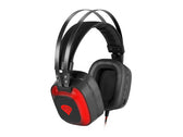 Słuchawki z mikrofonem Genesis Radon 720 Gaming Virtual 7.1 LED czarno-czerwone