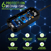 Ładowarka Qoltec do samochodu elektrycznego EV z regulacją 2w1 Typ2 | 11kW | CEE 5 PIN | Wi-Fi | LCD | 3 fazy | Przenośna | Wallbox | 5m