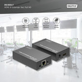 Przedłużacz/Extender DIGITUS HDMI 1080p 60Hz 120m po skrętce kat.6 HDCP 1.3 IR (zestaw)