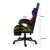Fotel gamingowy Huzaro Force 4.7 RGB Mesh
