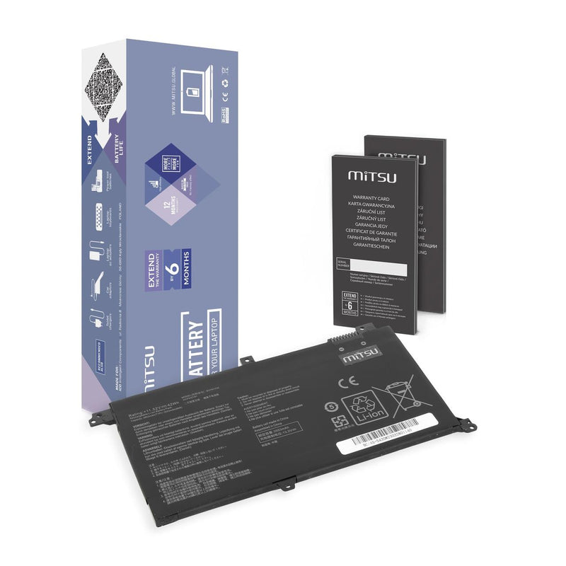 Bateria Mitsu do notebooka Asus Vivobook S14 S430, X430U, K430, B31N1732 (11.4V) (3600 mAh)