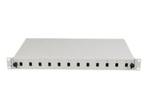 Przełącznica światłowodowa Lanberg 12xSC simplex / 12xLC duplex Rack 19" 1U szara+ akcesoria