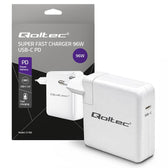 Ładowarka sieciowa Qoltec 96W | USB-C 3.0 | 5-20V | 3-4.8A