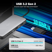 Stacja dokująca DIGITUS USB Typ C 8-portów 2x HDMI 4K/60Hz PD 3.0