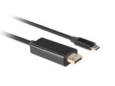 Kabel adapter Lanberg USB-C(M) - Displayport(M) 0,5m 4K 60Hz czarny