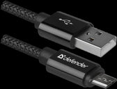 Kabel USB Defender AM-micro BM 1m 2,1A czarny
