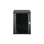 Szafa sieciowa wisząca jednosekcyjna DIGITUS Dynamic 19" 16U, 600x600, drzwi szyba, czarny, niezmontowana, 60kg