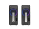 Głośniki Genesis Helium 100BT RGB 2.0 Bluetooth 10W RMS czarno-srebrne