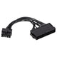 Kabel adapter Akyga AK-CA-76 P1 20+4 pin (F) / Lenovo 10pin (M) 0,1m