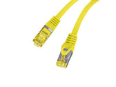 Patchcord Lanberg S/FTP kat.6A 3m LSZH CU fluke passed żółty