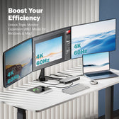 Stacja dokująca DIGITUS USB Typ C 13-portów 3x HDMI 2x DisplayPort 4K/60Hz DC-Jack 150W