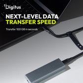 Kabel połączeniowy silikonowy DIGITUS USB-C-USB-C, USB 4 ver.2.0, 80Gbps, 8K@60Hz, PD 3.1 240W, 0,5m, czarny