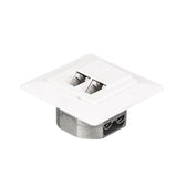 Gniazdo podtynkowe kompletne 2xRJ45 8p8c UTP Cat6 Netrack