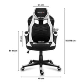 Fotel gamingowy Huzaro Force 2.5 WHITE MESH
