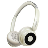 Słuchawki z mikrofonem LogiLink BT0072S Bluetooth 6.0 AuraSolo ANC, multi-control, beżowe