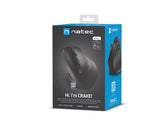 Mysz bezprzewodowa Natec Crake 2 Bluetooth 5.2 + 2.4GHz 2400DPI wertykalna czarna