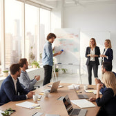 Tablica mobilna suchościeralna Ergo Office ER-305, orientacja pionowa, biała, jednostronna, z półką, wymiary tablicy 1190x790mm