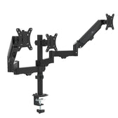 Uchwyt na 3 monitory Maclean MC-137, sprężyna gazowa, 17"-27", 2-8kg, czarny
