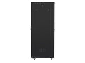 Szafa instalacyjna Rack stojąca 19" 37U 800x1000 czarna drzwi perforowane LCD Lanberg (flat pack)