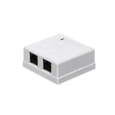 Gniazdo natynkowe kompletne 2xRJ45 8p8c UTP Cat6 LSA Netrack