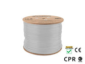 Kabel UFTP Lanberg kat. 6A 305m drut CU szary CPR+ fluke passed