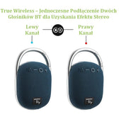 Głośnik Techly Bluetooth 5.3 5W TWS LED/MP3/USB/TF niebieski