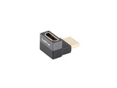Adapter Lanberg HDMI(F)->HDMI(F) 8K kątowy góra aluminimum srebrny