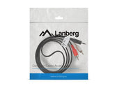 Kabel audio Lanberg stereo minijack - 2x Chinch M/M 1,5m