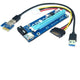 Karta rozszerzeń Riser Qoltec PCI-E 1x-16x | USB 3.0 | SATA/IDE MOLEX 4pin