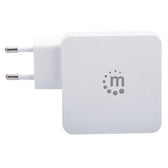Zasilacz sieciowy Manhattan Power Delivery 230V USB-C, 60W USB-A 5V, biały
